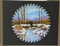 Saw Blade Landscape Painting