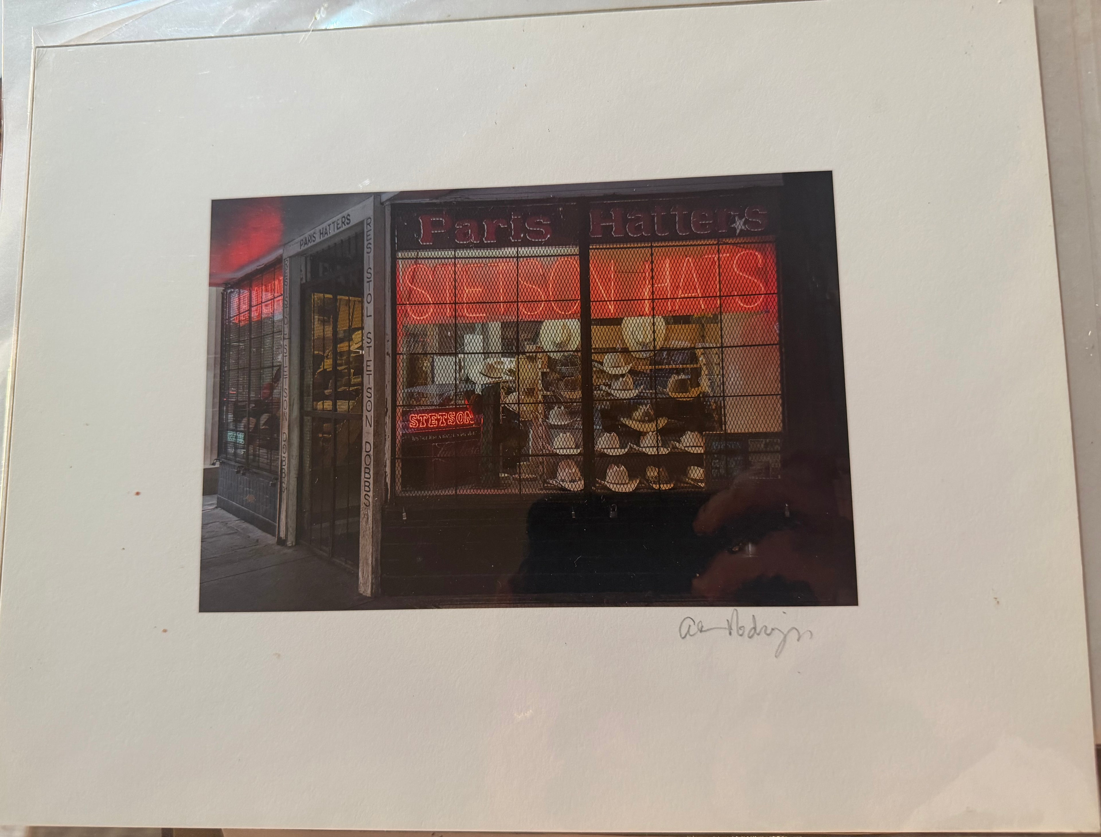 Paris Hatters — Signed San Antonio Photograph
